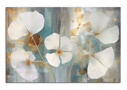 Romantické bílé květy