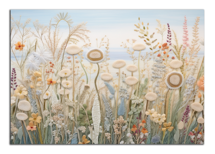 Abstraktní luční kvítí