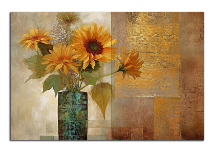 Slunečnice ve váze