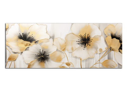 Zlaté a černé květy