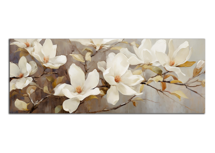 Bílé květy na větičce