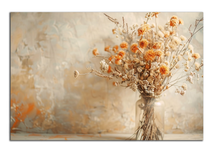 Oranžové květy ve váze