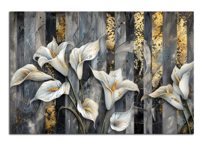 Dekorativní bílé květy