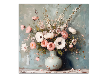 Bílorůžová kytka