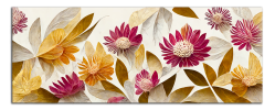 Obraz na plátně Pestrá květinová abstrakce