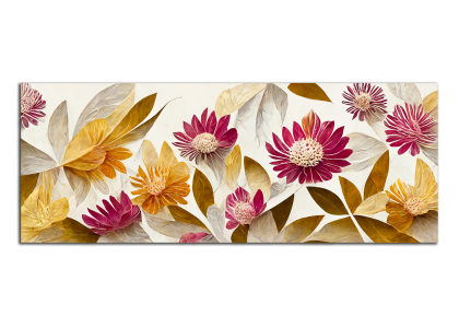 Pestrá květinová abstrakce