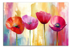 Obraz na plátně Pestré máky