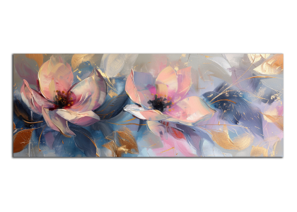 Růžové květy abstrakce