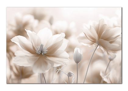 Hnědé kvety na louce