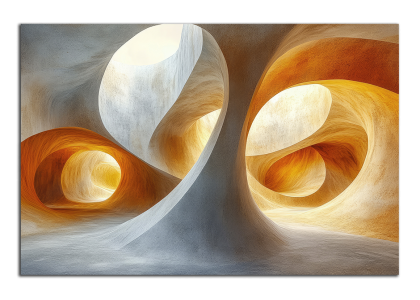 Moderní oranžová abstrakce