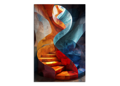 Barevné schodiště