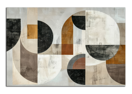 Hnědá geometrická abstrakce