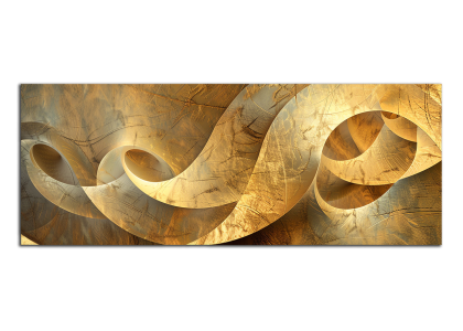 Zlatá abstrakce vlny