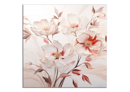 Zlaté a růžové květy