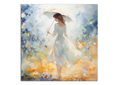 Dívka se slunečníkom