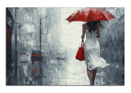 Dívka s deštníkem