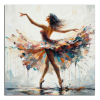 Obraz na plátně Barevná tanečnice