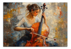 Obraz na plátně Cellistka