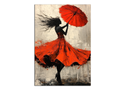 Tanečnce s deštníkem