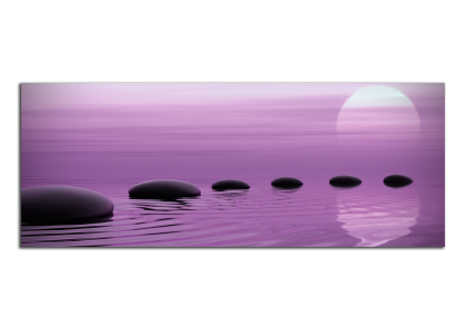 Fialový západ slunce