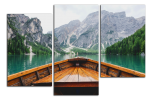 Obraz na plátně Jezero a člun