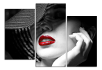 Obraz na plátně Rudé rty