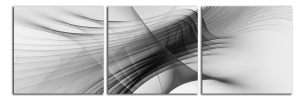 Obraz na plátně Černobílá abstrakce