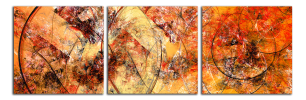 Obraz na plátně Oranžová abstrakce