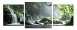 Obraz na plátně Vodopád v lese
