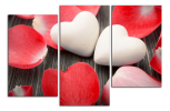 Obraz na plátně 2 srdce