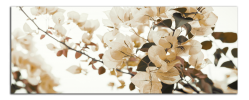 Obraz na plátně Hnědé květy