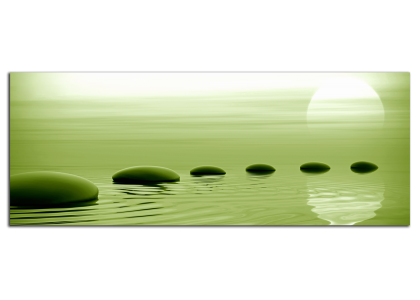 Západ slunce a kameny