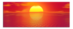 Obraz na plátně Červený západ slunce