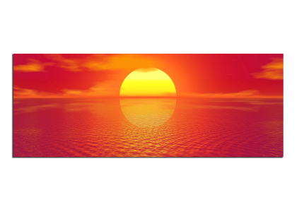 Červený západ slunce