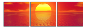 Obraz na plátně Červený západ slunce