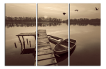 Obraz na plátně Molo a člun