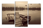 Obraz na plátně Molo a člun
