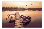 Obraz na plátně Molo a člun