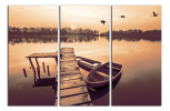 Obraz na plátně Molo a člun