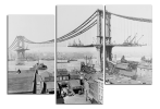 Obraz na plátně Rozestavěny most 