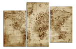 Obraz na plátně Stará mapa