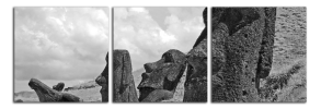 Obraz na plátně Sochy Moai