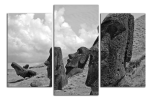 Obraz na plátně Sochy Moai