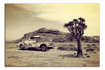 Obraz na plátně Auto v poušti