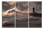 Obraz na plátně Maják a vlny