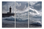 Obraz na plátně Maják a vlny