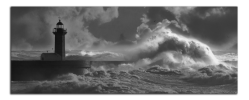 Obraz na plátně Maják a vlny