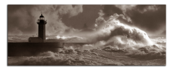 Obraz na plátně Maják a vlny