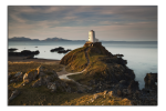 Obraz na plátně Maják na skále