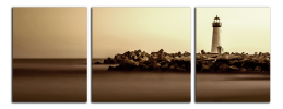 Obraz na plátně Maják a skály